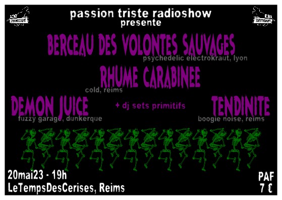 Passion Triste et Radio Primitive vous donnent rendez-vous le 20 mai 2023 !