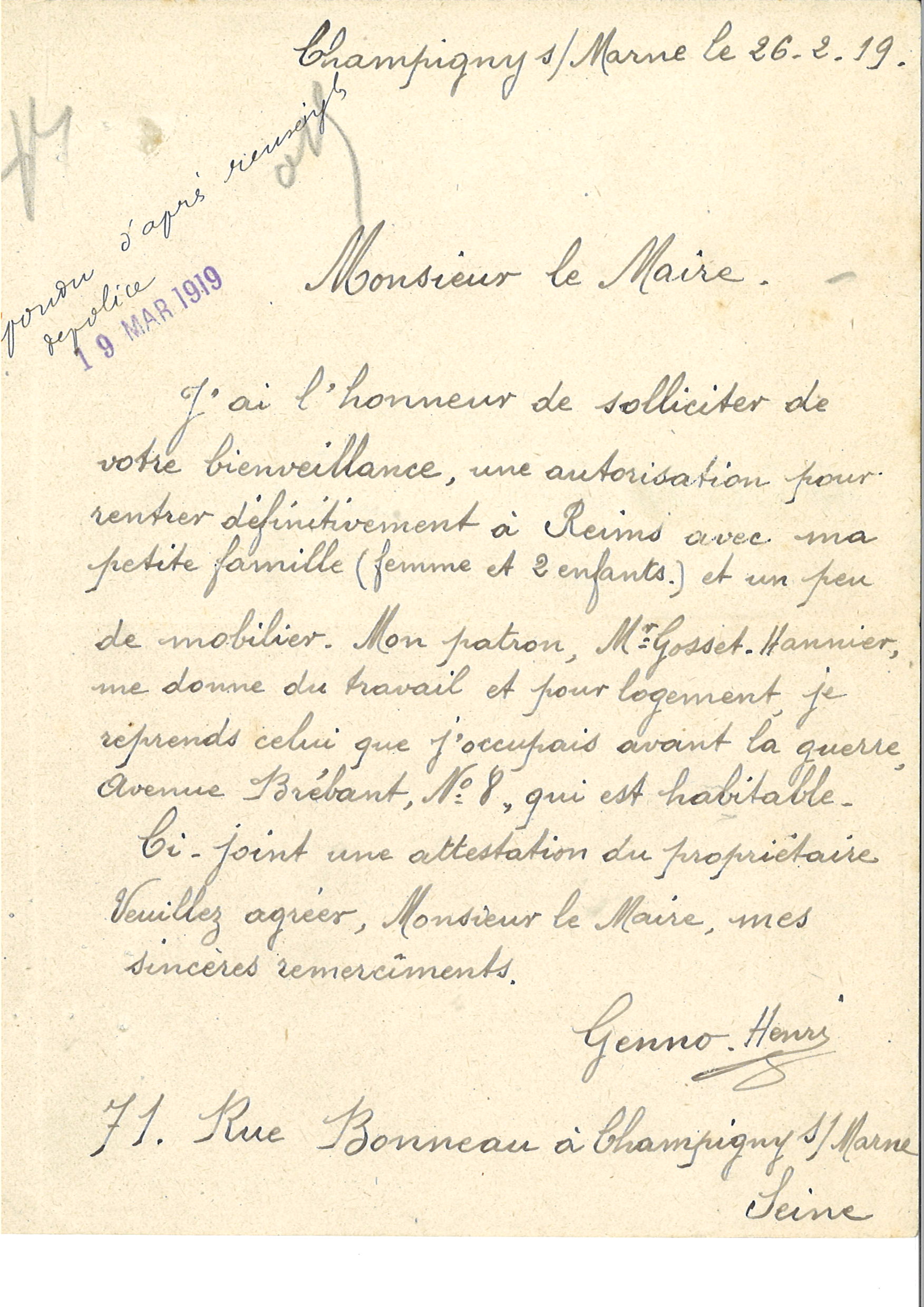 Illustration de Retours à Reims sans domiciles